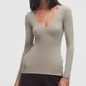 Lululemon Wundermost Ultra-Soft Nulu V-Neck Long-Sleeve Shirt